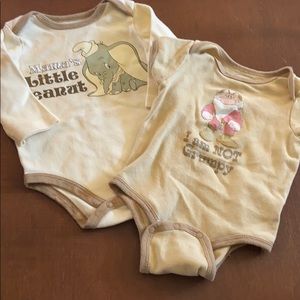 2 Disney Baby Onesies 3-6 months